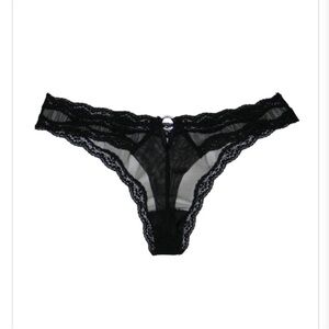 Fleur Du Mal Sheer Tulle Thong